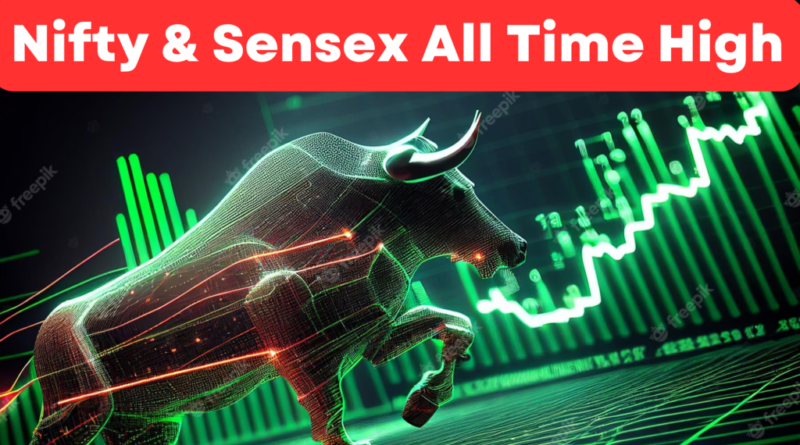 Today’s stock market: Sensex and Nifty 50 reached new all-time highs and continued to rise for the third straight session.